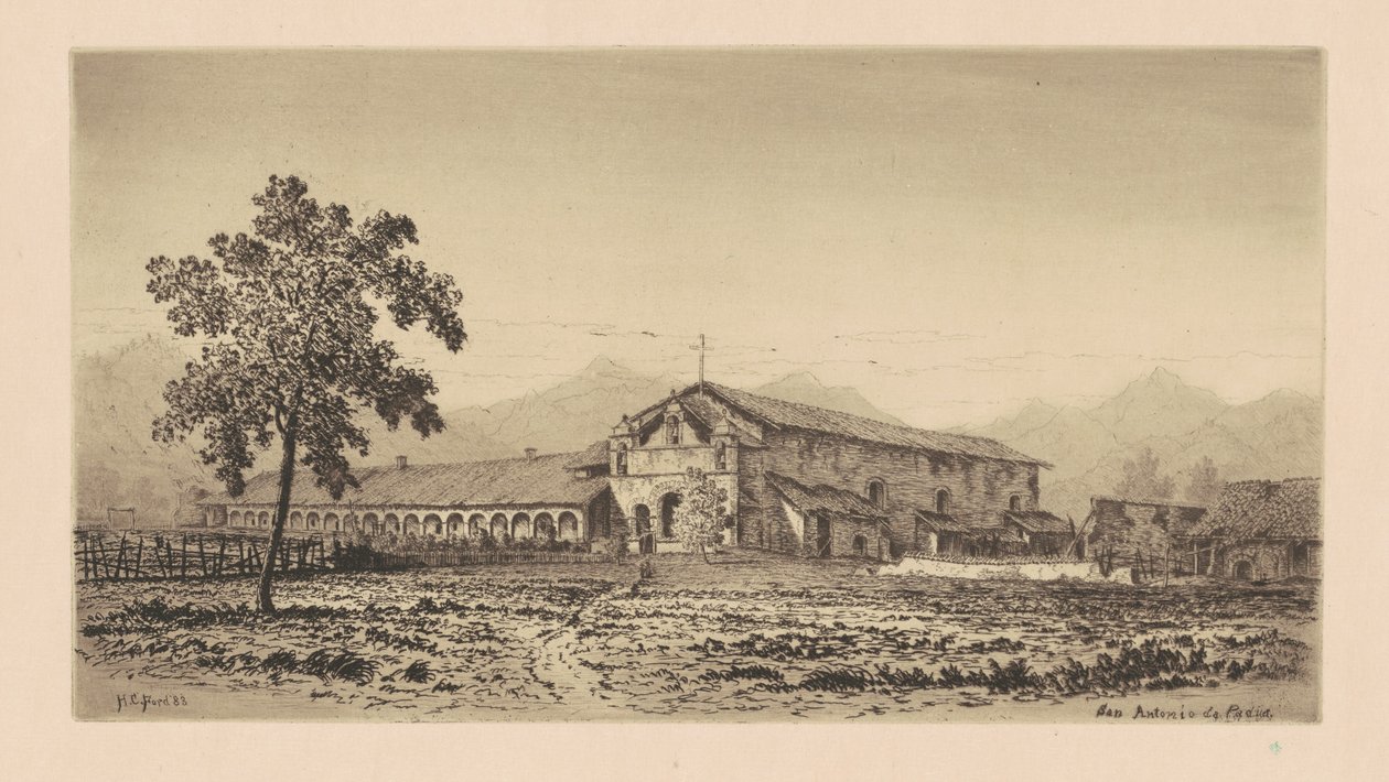 Missie San Antonio de Padua, 1883 door Henry Chapman Ford