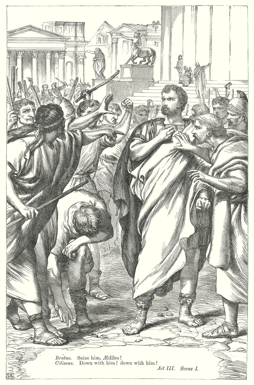 Coriolanus (gravure) door Henry Courtney (after) Selous