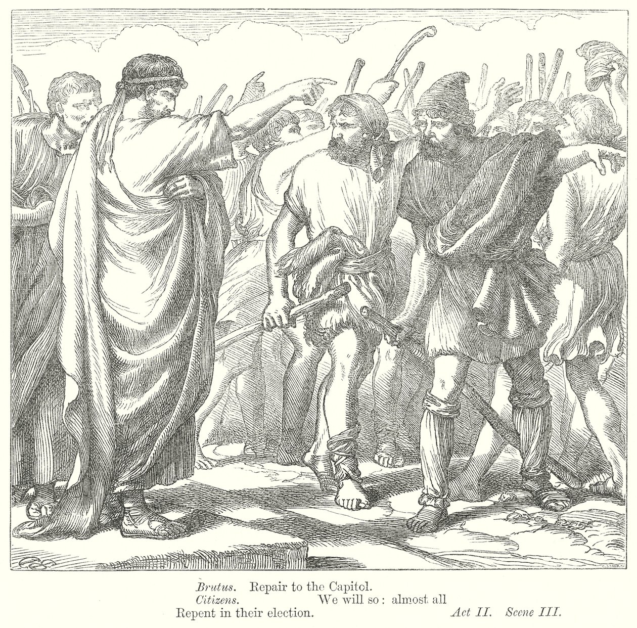 Coriolanus (gravure) door Henry Courtney (after) Selous