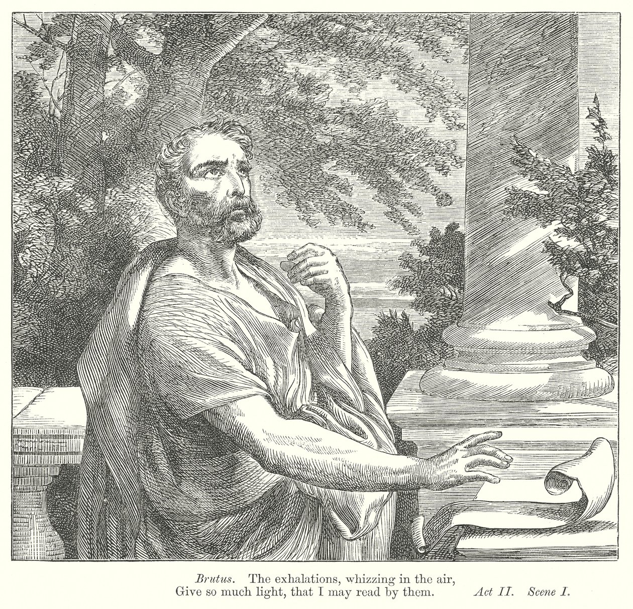 Julius Caesar (gravure) door Henry Courtney (after) Selous
