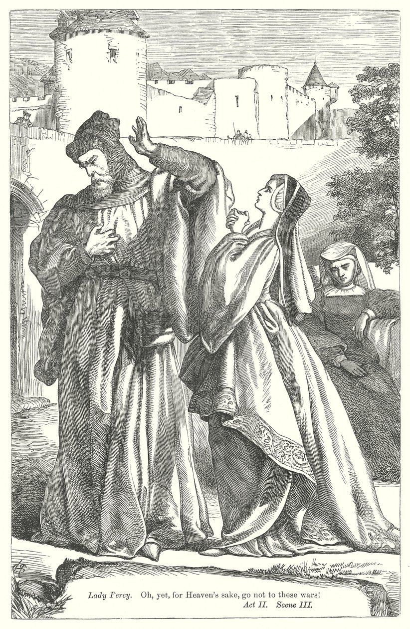 Koning Henry IV Deel II (gravure) door Henry Courtney (after) Selous