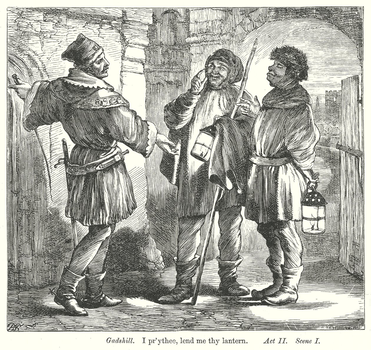 Koning Henry IV Deel I (gravure) door Henry Courtney (after) Selous
