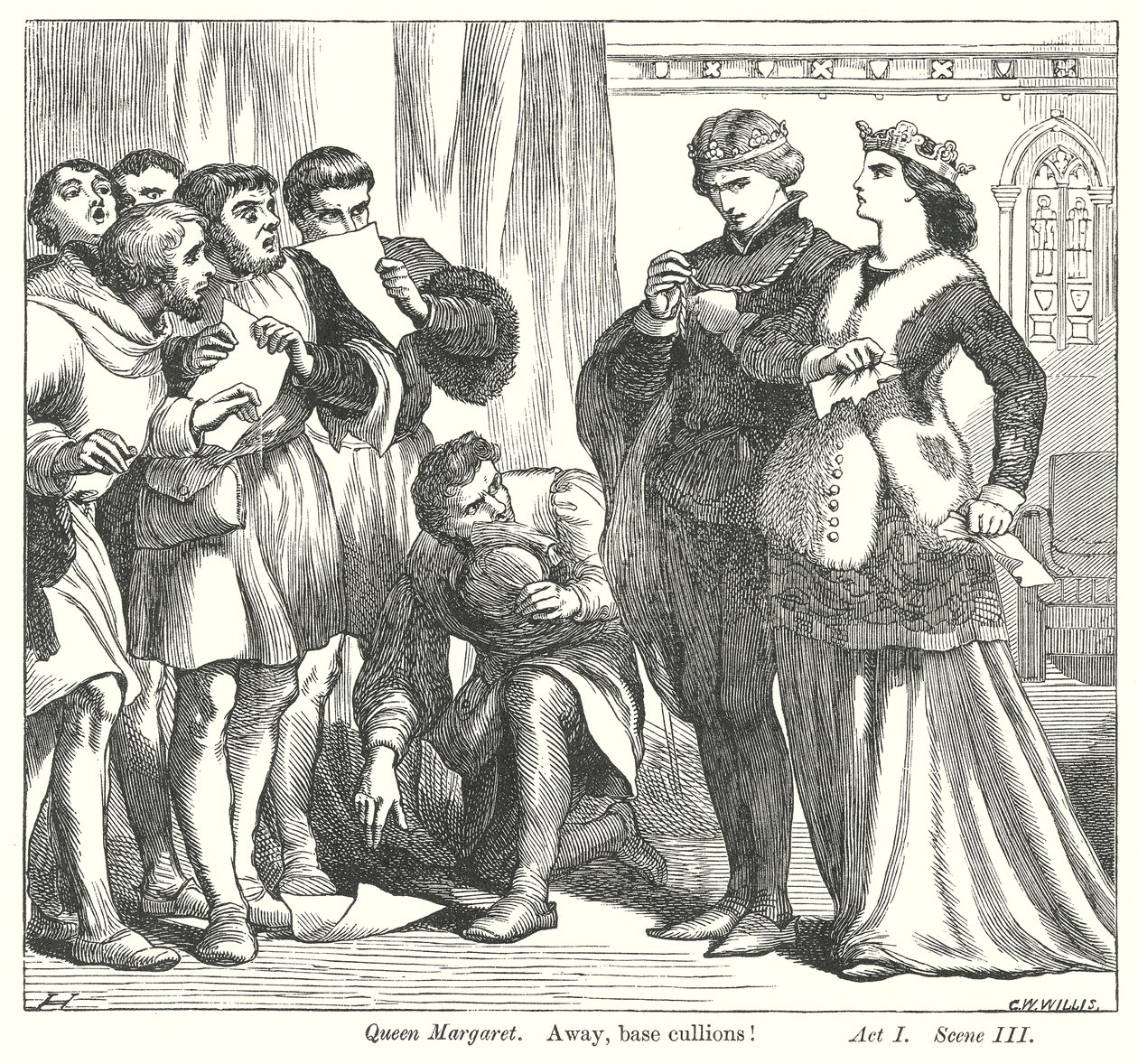 Koning Henry VI Deel II (gravure) door Henry Courtney (after) Selous