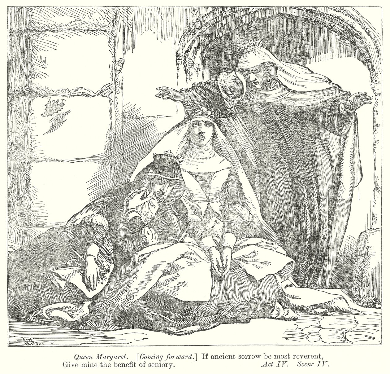 Koning Richard III (gravure) door Henry Courtney (after) Selous