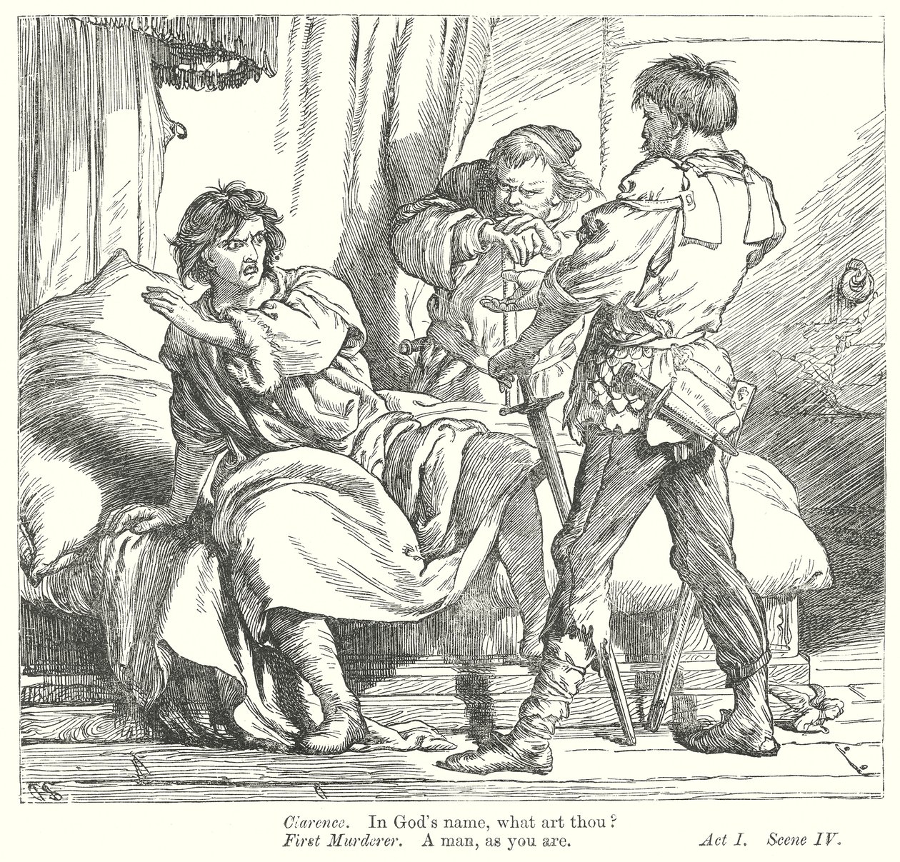 Koning Richard III (gravure) door Henry Courtney (after) Selous