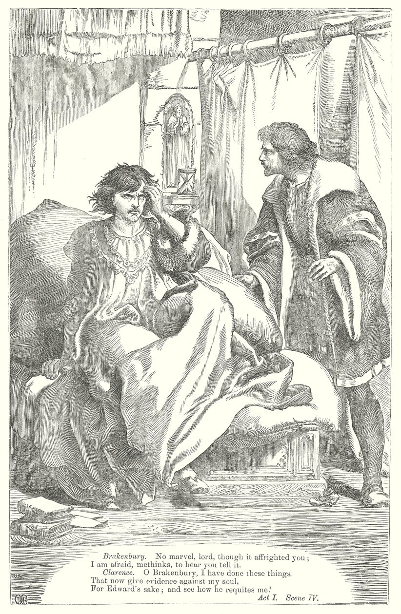 Koning Richard III (gravure) door Henry Courtney (after) Selous