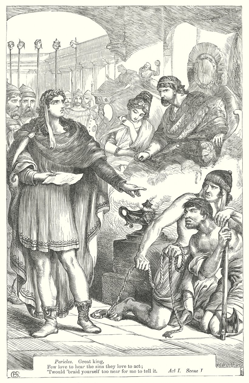 Pericles (gravure) door Henry Courtney (after) Selous