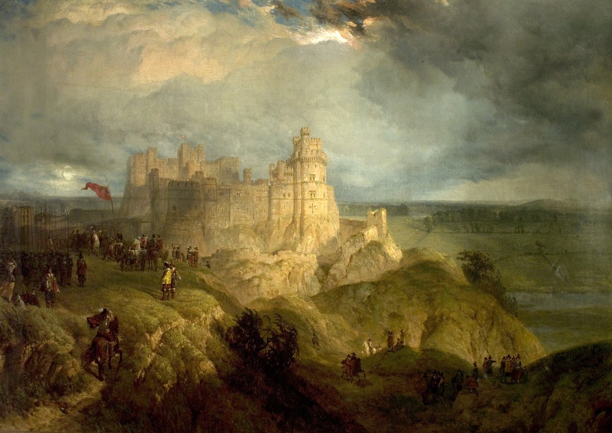Kasteel van Nottingham door Henry Dawson