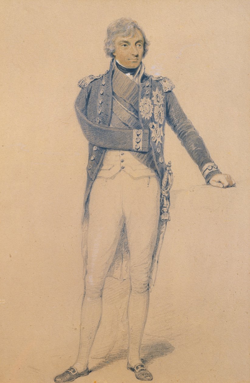 Horatio Nelson (1758-1805) door Henry Edridge