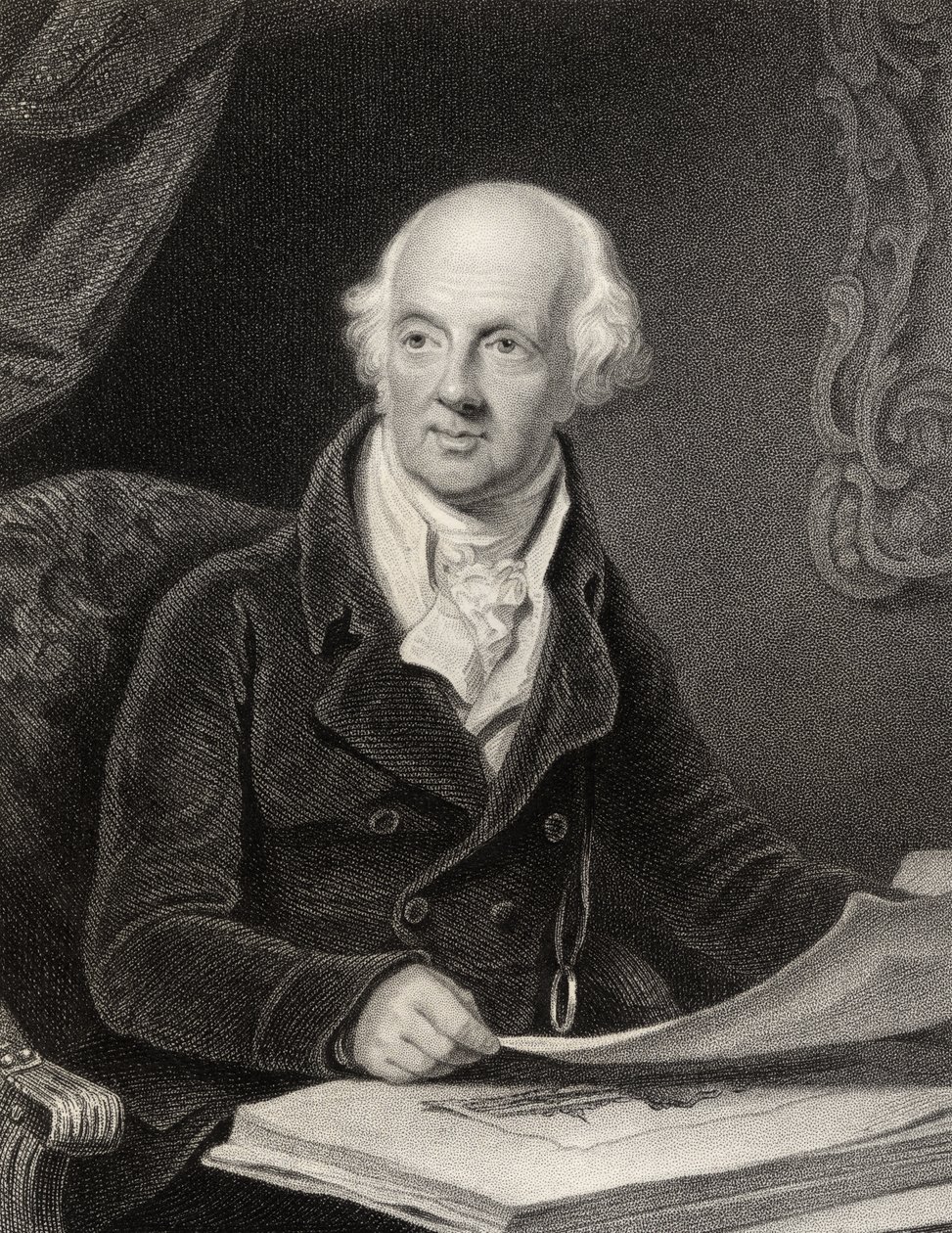 Sir Abraham Hume, 2e Baronet, gegraveerd door J.Jenkins, uit 