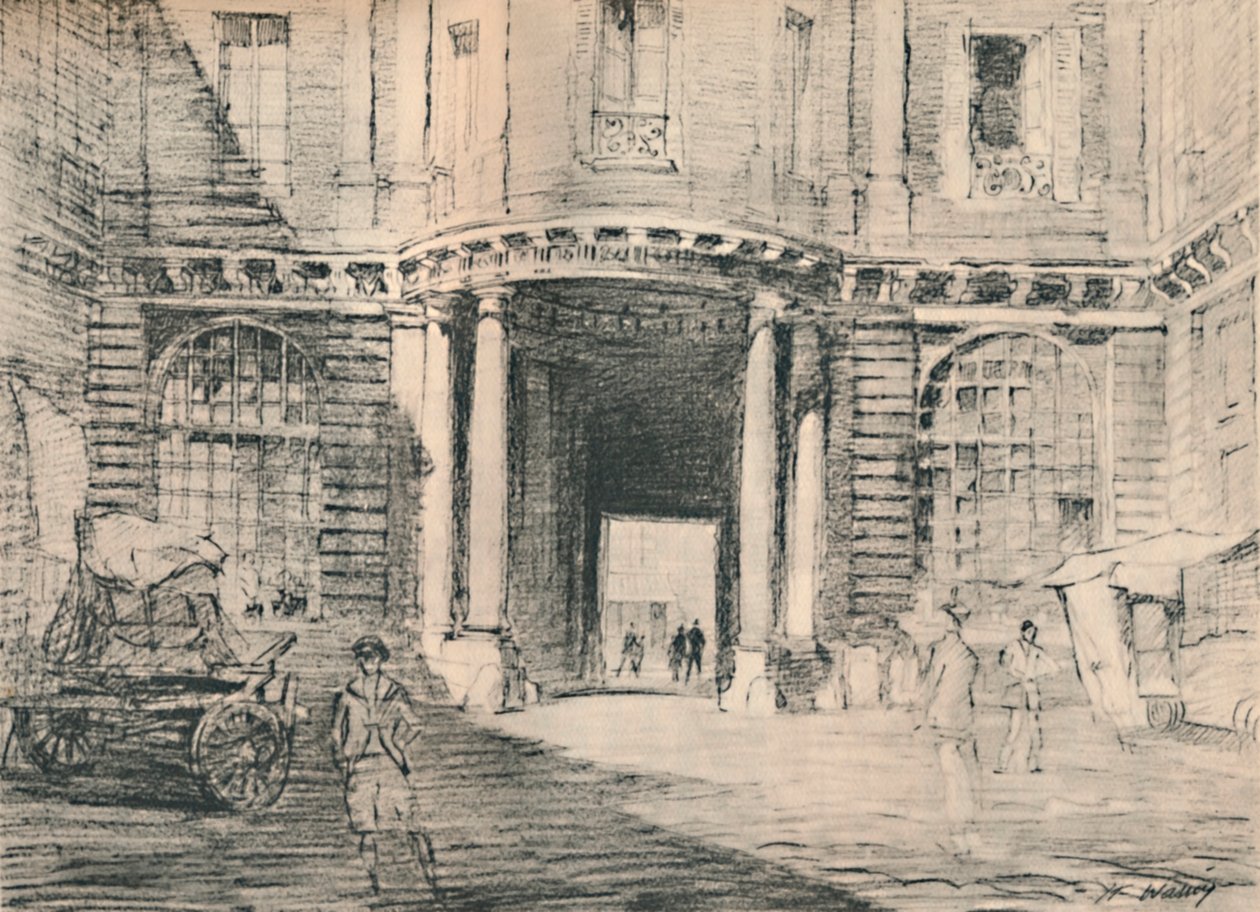 Dubbel gelijnd met verlaten paleizen, ca. 1927 door Henry Franks Waring