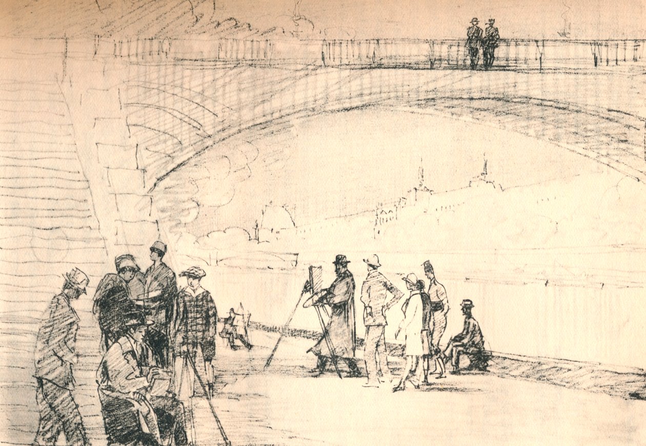 De eerste Parijse weg was haar rivier, ca. 1927, 1927 door Henry Franks Waring