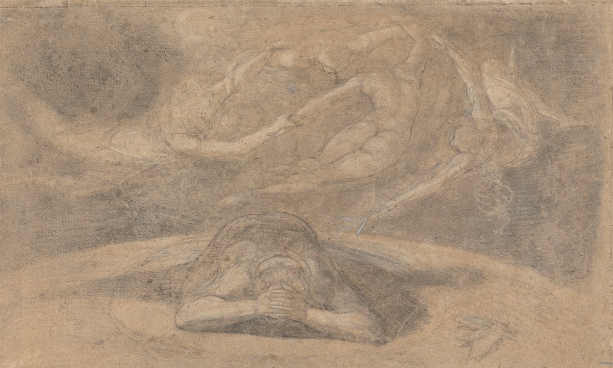 De Droom van de Boer, Paradise Lost, Boek 1, 781-8 door Johann Heinrich Füssli