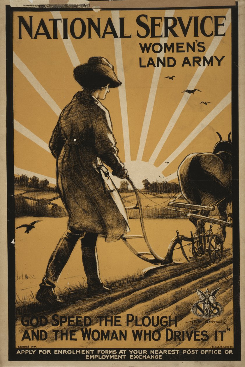 Nationale Dienst Vrouwen Landleger, 1917 door Henry George Gawthorn