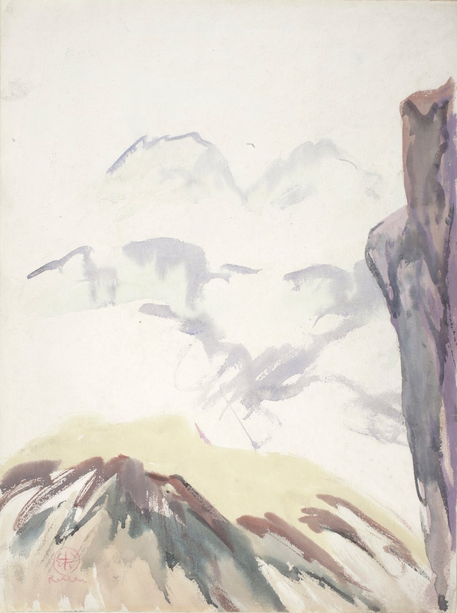 Bergstudie door Henry George Keller