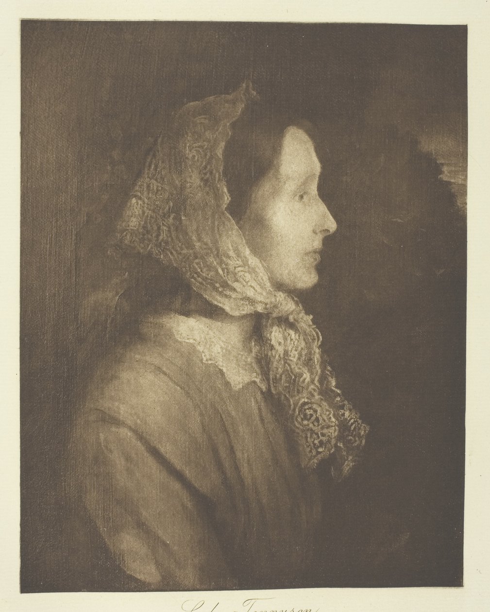 Lady Tennyson door Henry Herschel Hay Cameron