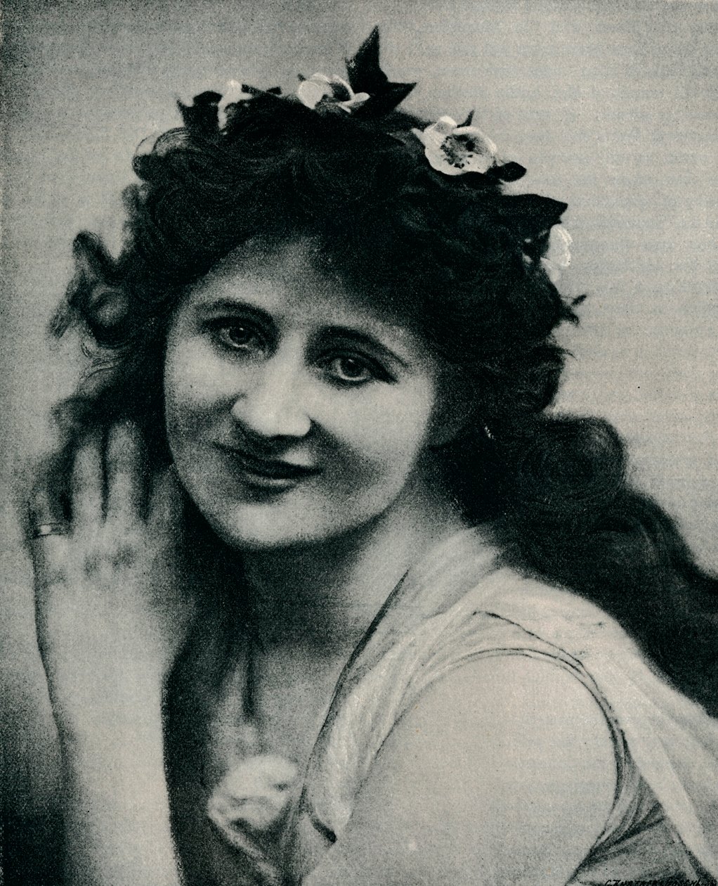 Miss Mary Anderson als Perdita, ca. 1893 door Henry Herschel Hay Cameron