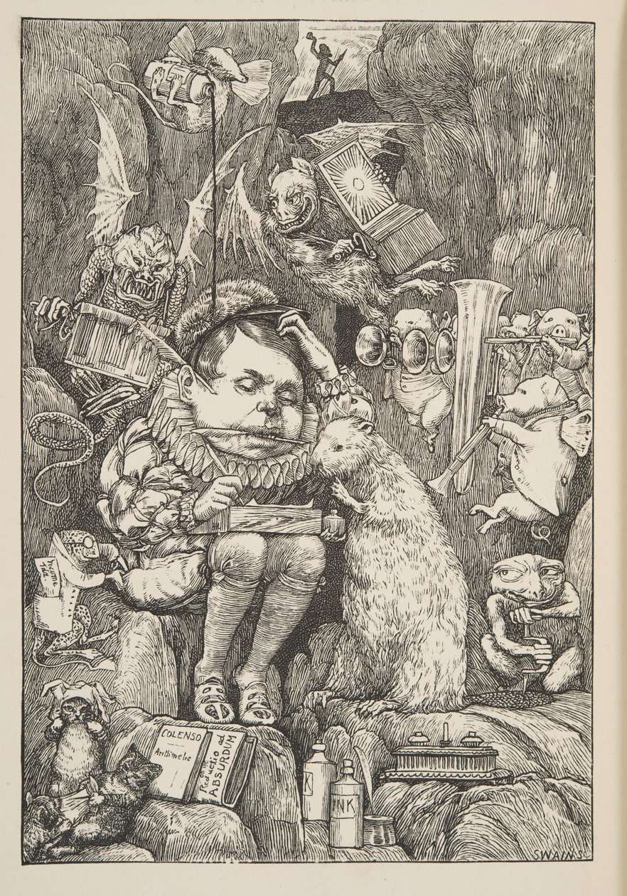 De bever bracht papier, portfolio en pennen