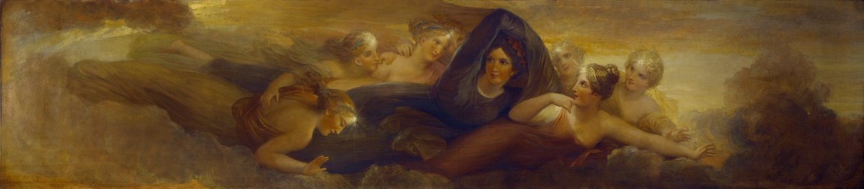 Nacht, met de Pleiaden, 1834 door Henry Howard