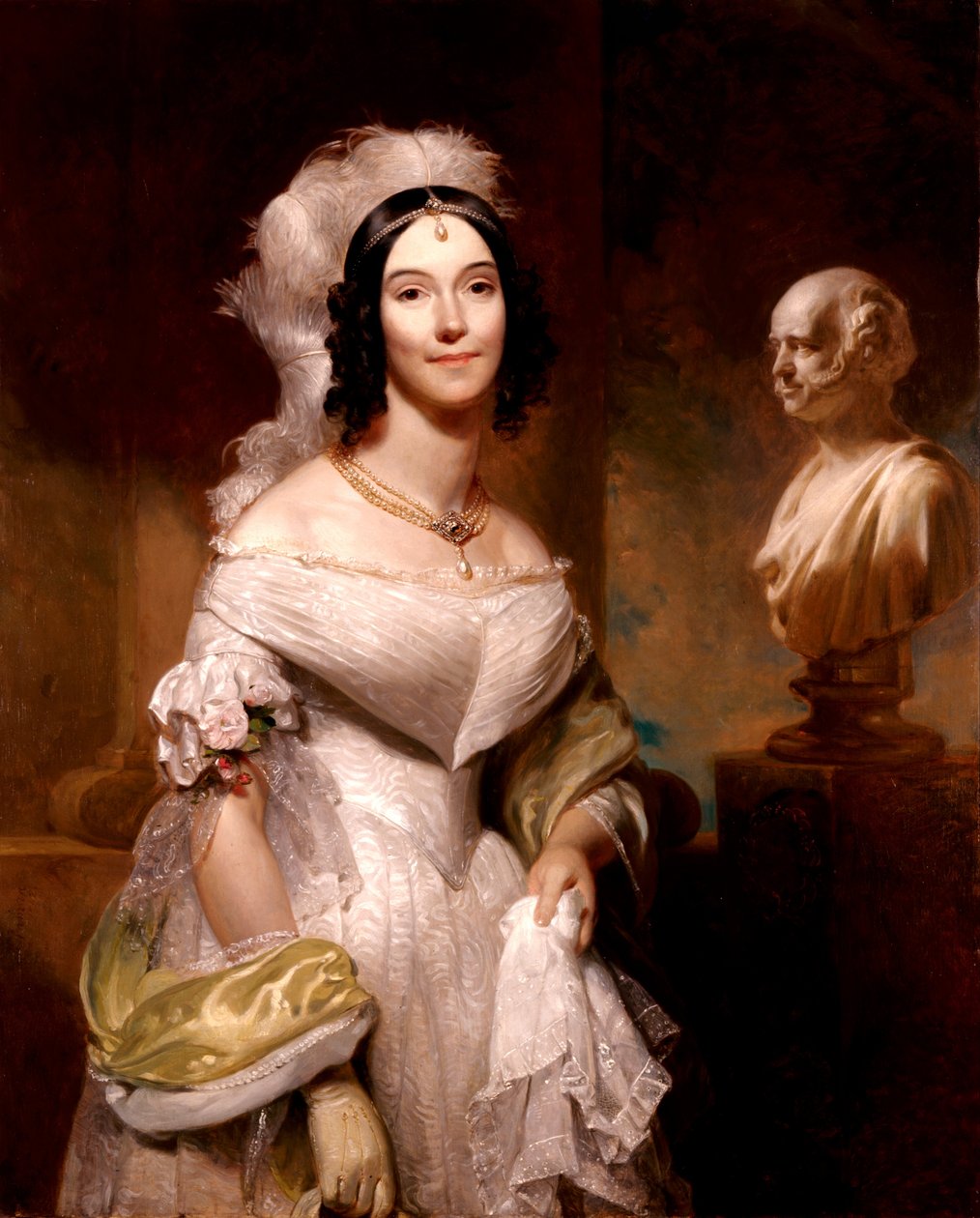 Angelica Singleton Van Buren (Mrs. Abraham Van Buren) door Henry Inman