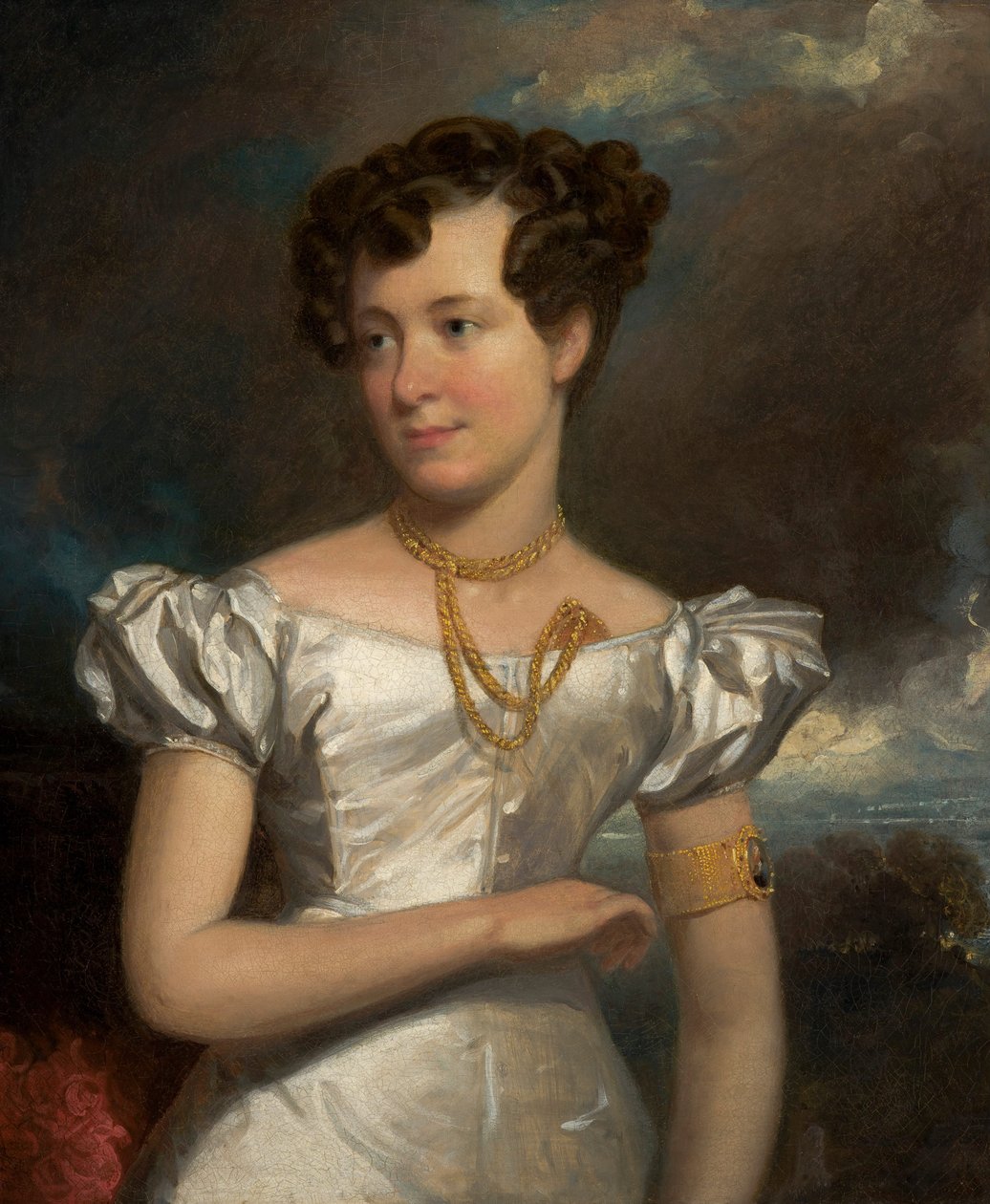 Portret van Clara Fisher door Henry Inman
