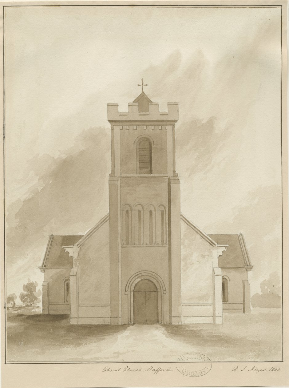 Stafford - Christ Church door Henry James Noyes