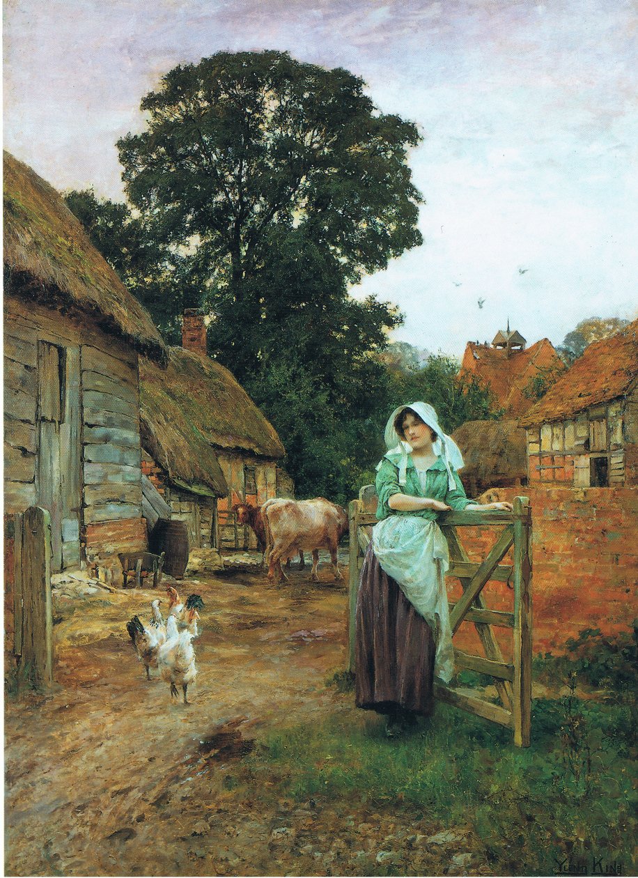 Bij de boerderijpoort door Henry John Yeend King