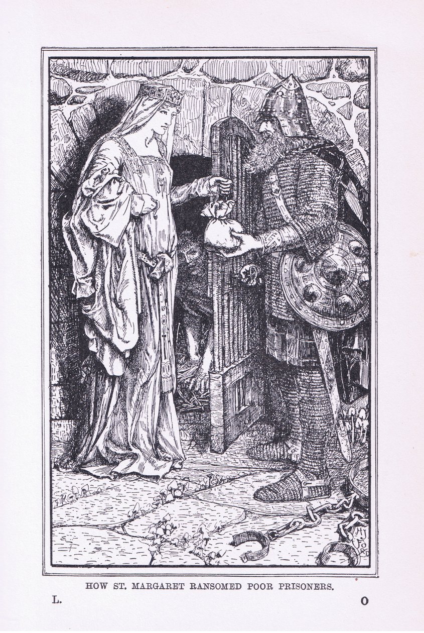 Hoe Sint Margaretha arme gevangenen vrijkocht, 1912 door Henry Justice Ford