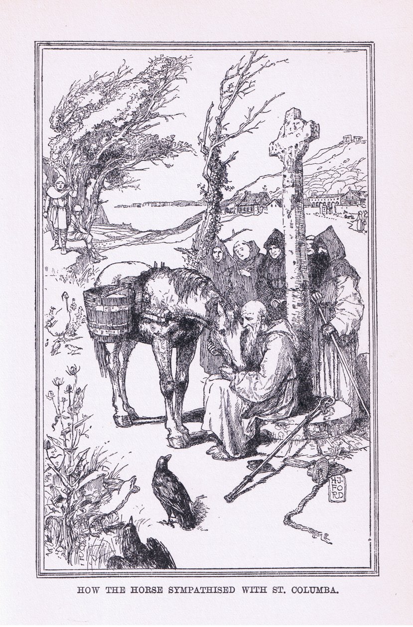 Hoe het paard sympathiseerde met St. Columba door Henry Justice Ford