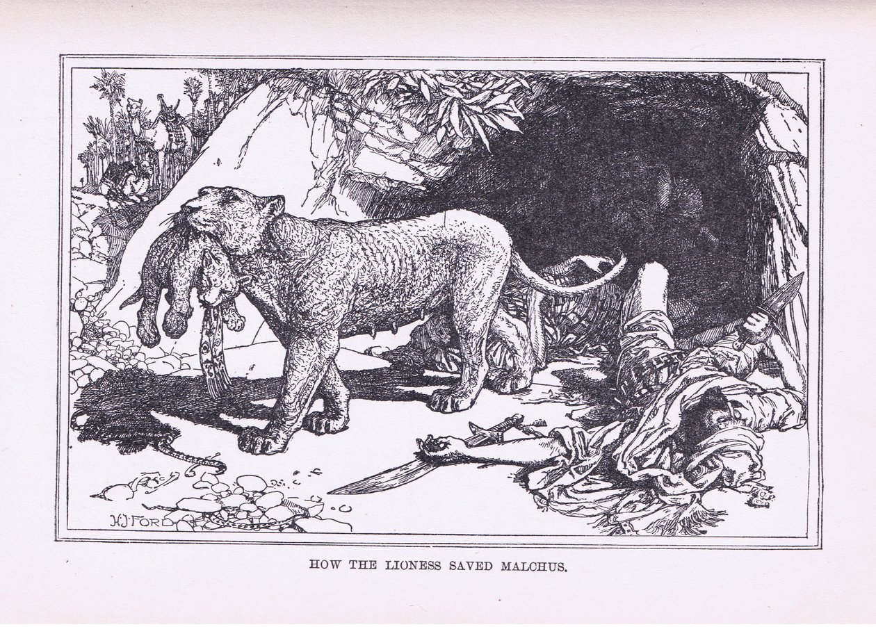 Hoe de leeuwin Malcus redde door Henry Justice Ford