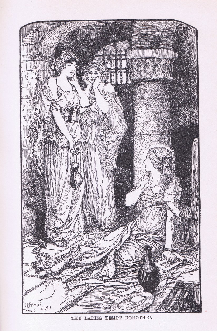 De dames verleiden Dorethea door Henry Justice Ford