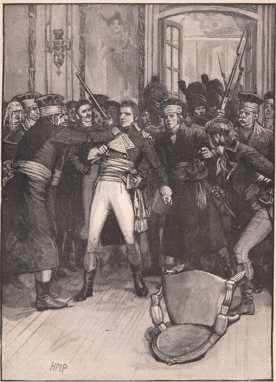 Napoleons staatsgreep: scène in de Hal van de Ouden AD 1799 door Henry Marriott Paget