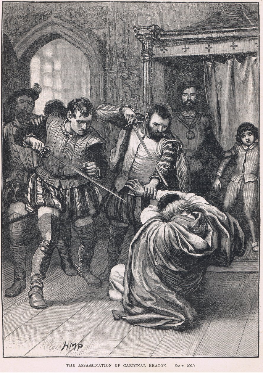 De moord op kardinaal Beaton 1546 door Henry Marriott Paget