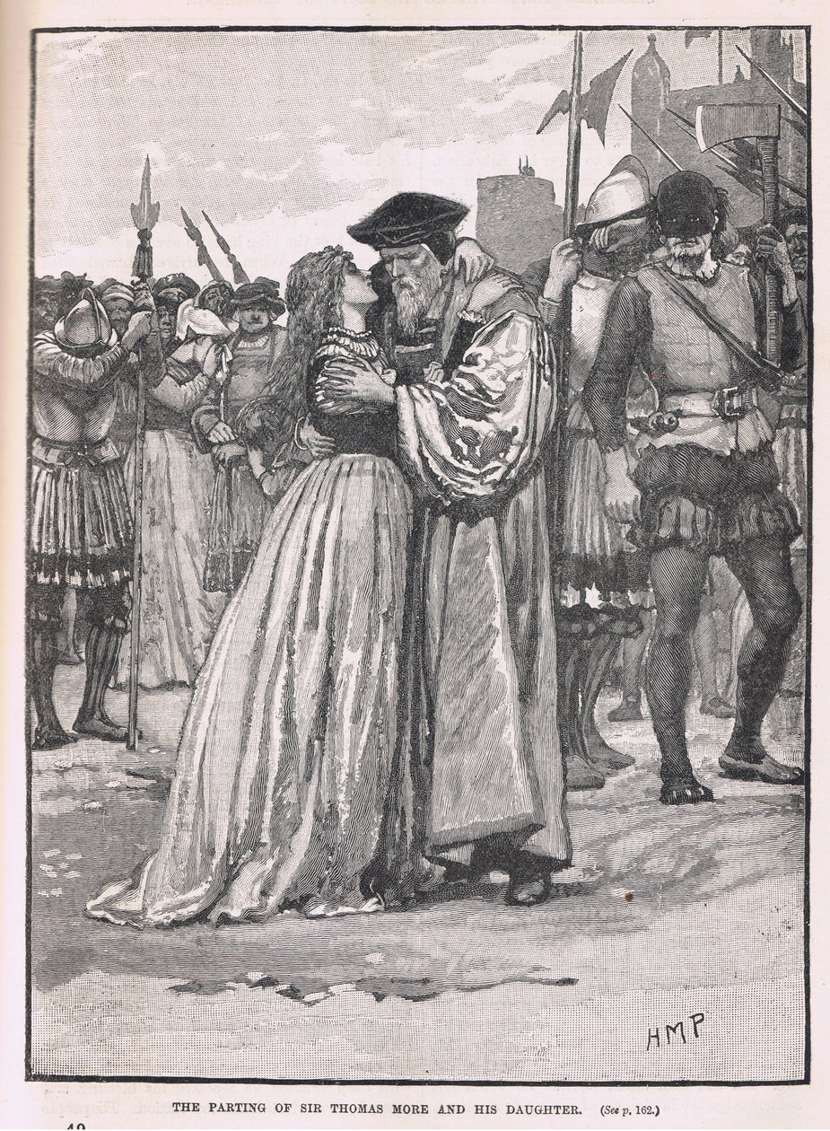 Het afscheid van Sir Thomas More en zijn dochter 1534 door Henry Marriott Paget