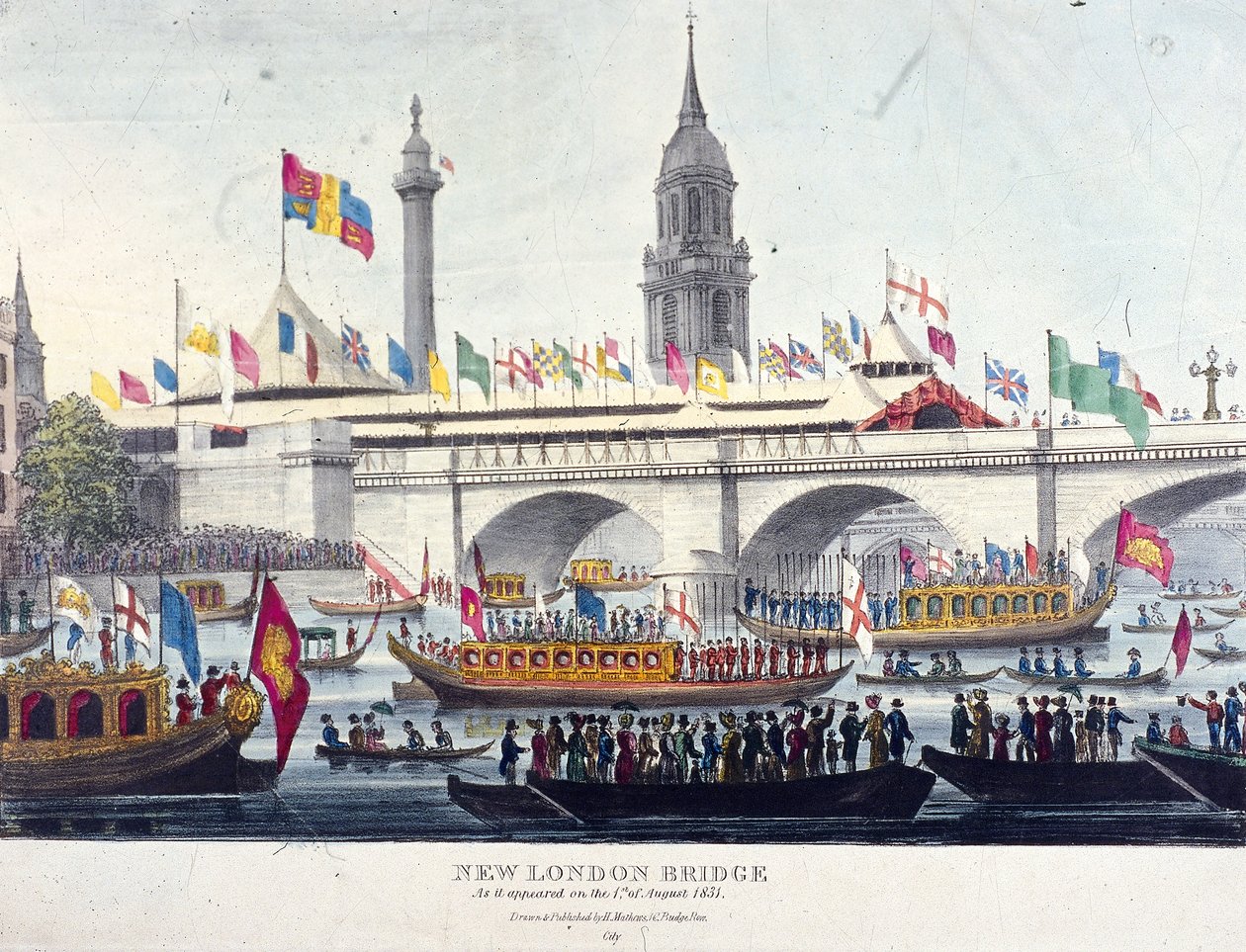 London Bridge nieuw, Londen door Henry Matthews