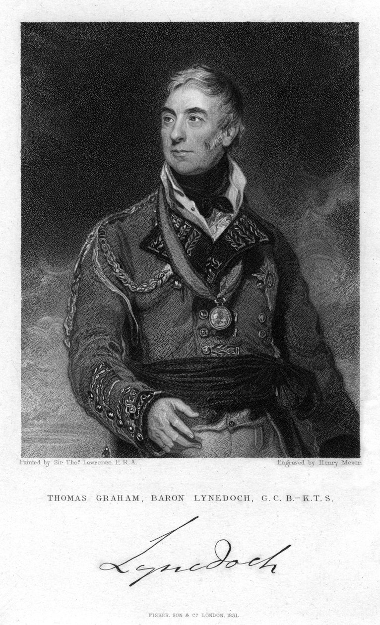 Thomas Graham, 1e Baron Lynedoch, Schotse politicus en soldaat, 1831 door Henry Meyer