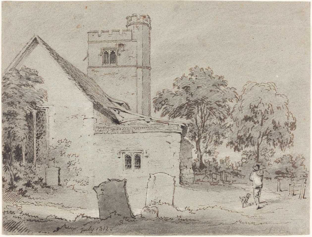 Aldenham Kerk, Hertfordshire door Henry Monro