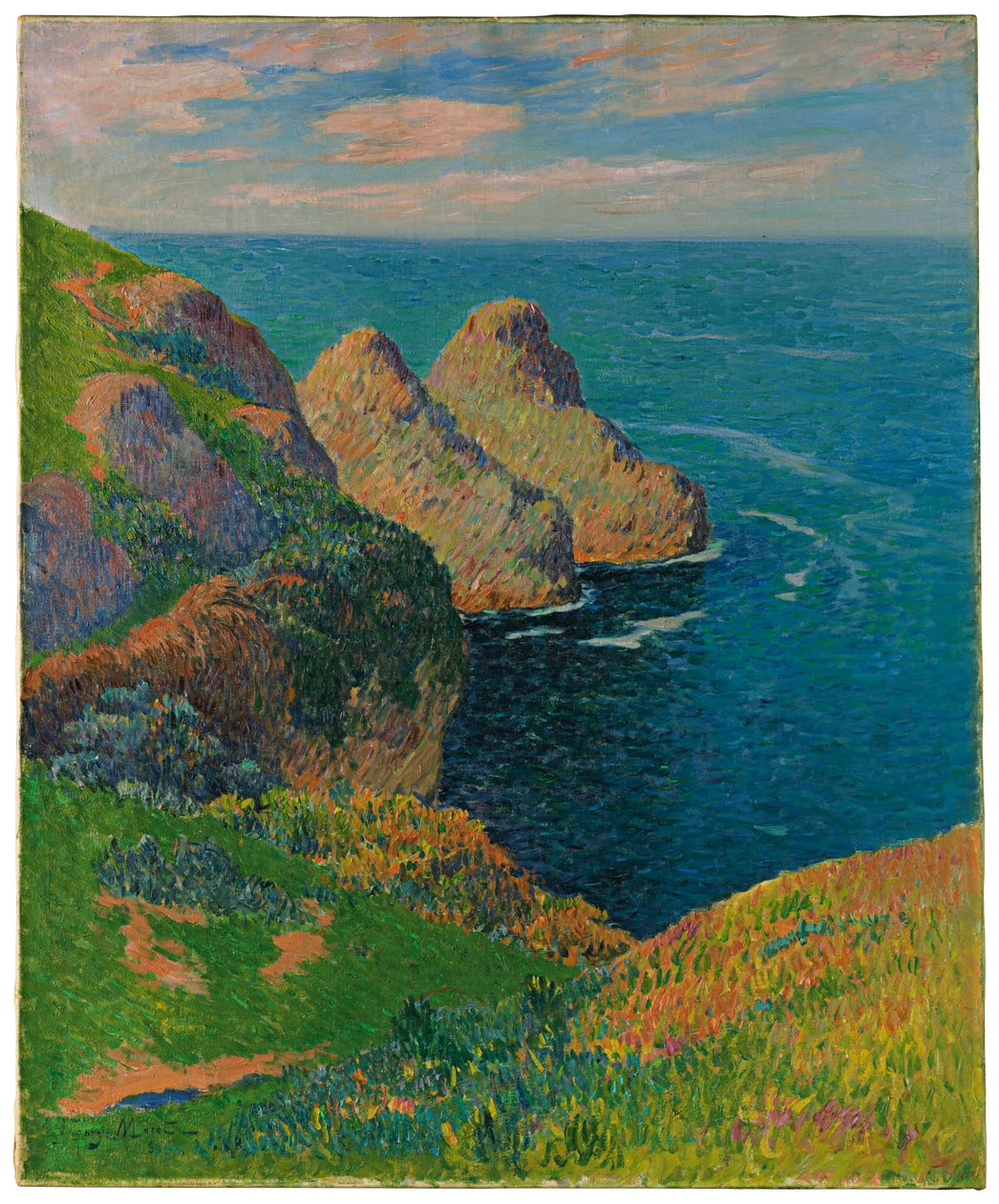 De kliffen aan de kust, 1895 door Henry Moret