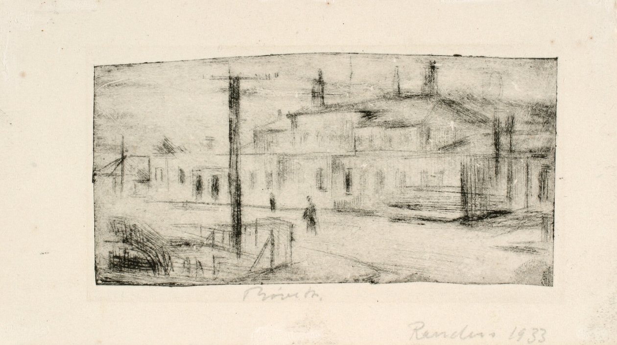 Het station in Randers door Henry Nielsen