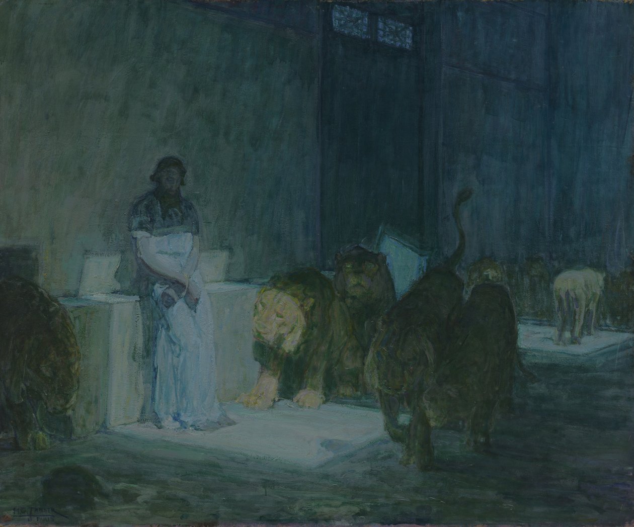 Daniël in de leeuwenkuil door Henry Ossawa Tanner