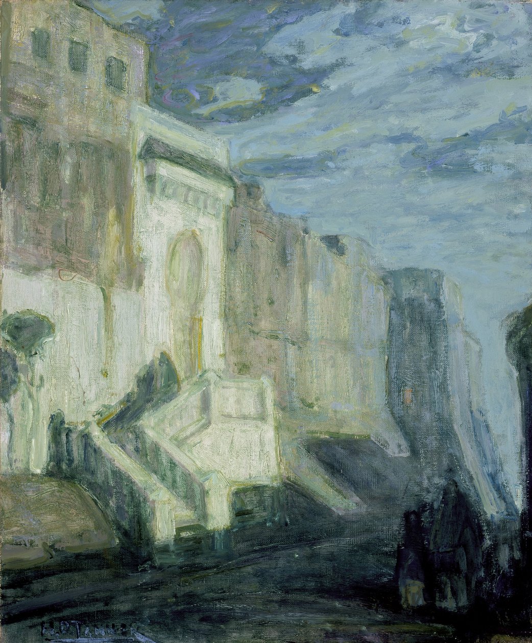 Moonlight: De muren van Tanger door Henry Ossawa Tanner