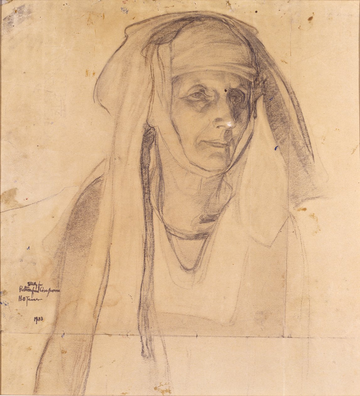 Studie voor Maria, Terugkeer van de Kruisiging door Henry Ossawa Tanner