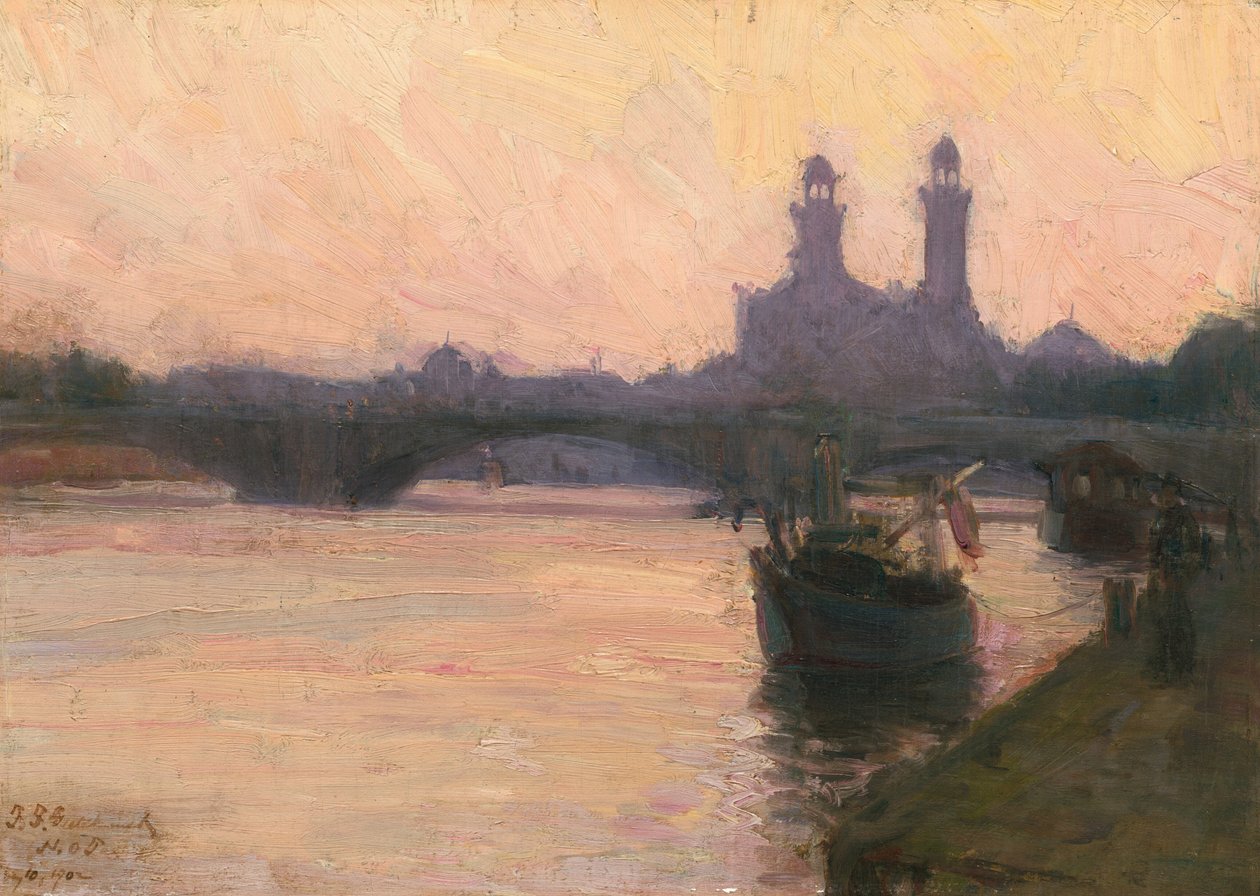 De Seine, ca. 1902 door Henry Ossawa Tanner