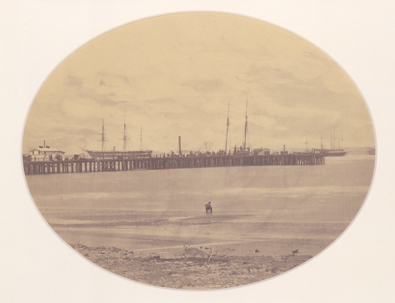 Lang dok bij Hilton Head, Port Royal, Zuid-Carolina door Henry P. Moore
