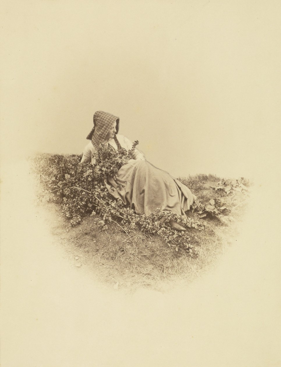De meiverzamelaarster door Henry Peach Robinson