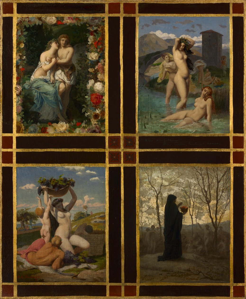 De vier seizoenen, 1850 door Henry Picou