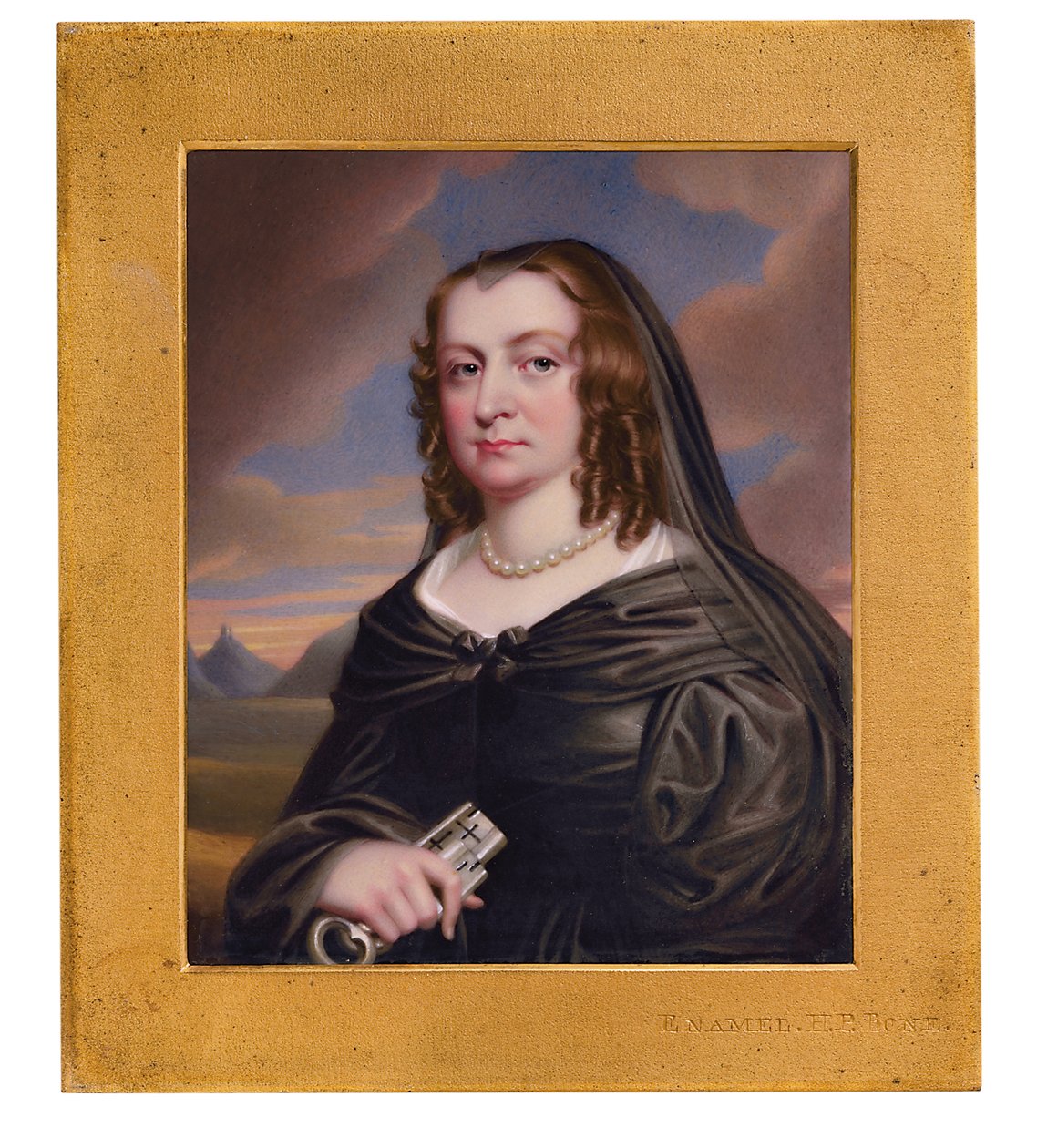Lady Bankes, geboren Mary Hawtrey door Henry Pierce Bone