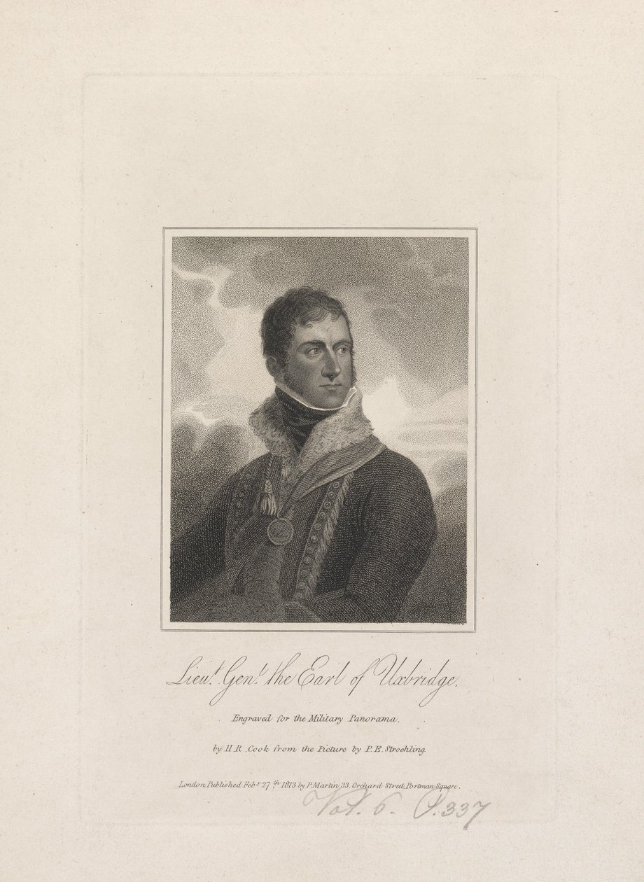 Luitenant-generaal, Henry Paget, de Graaf van Uxbridge door Henry R. Cook