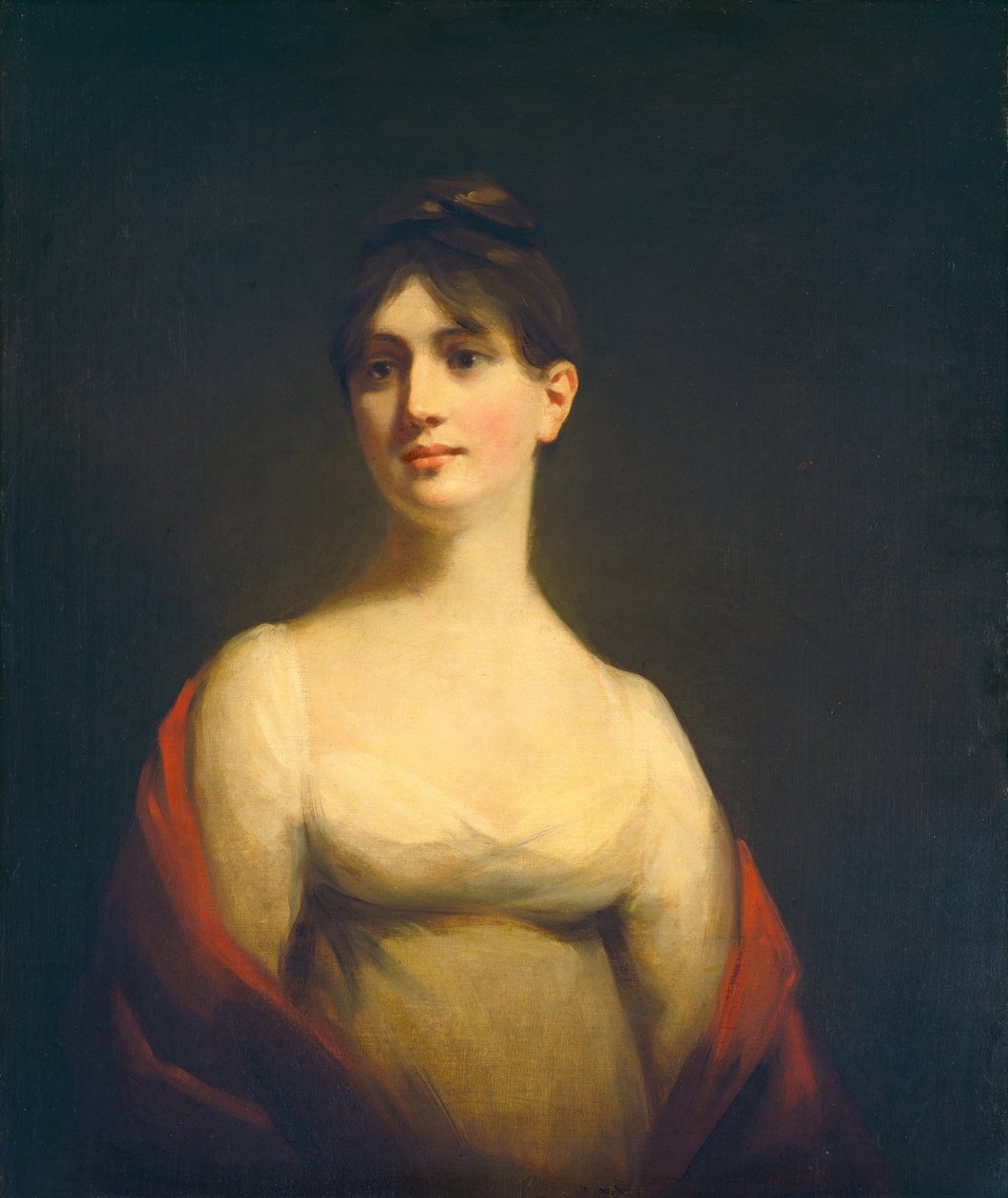 Miss Davidson Reid, ca 1800-1806 (olieverf op doek) door Henry Raeburn