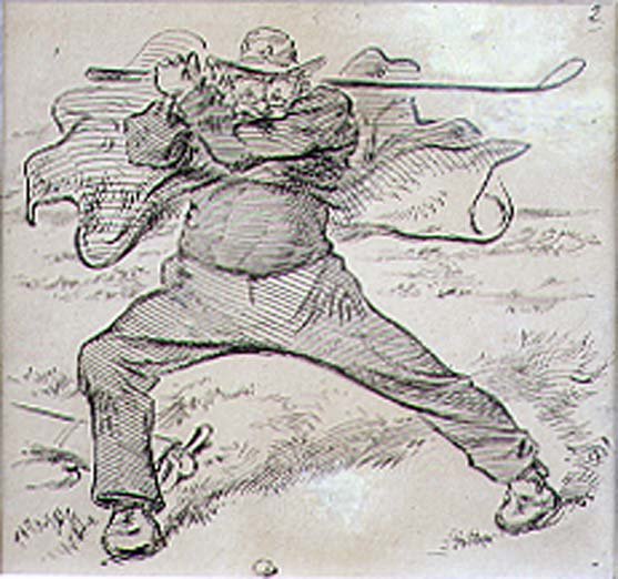 De chaotische golfer, illustratie uit 